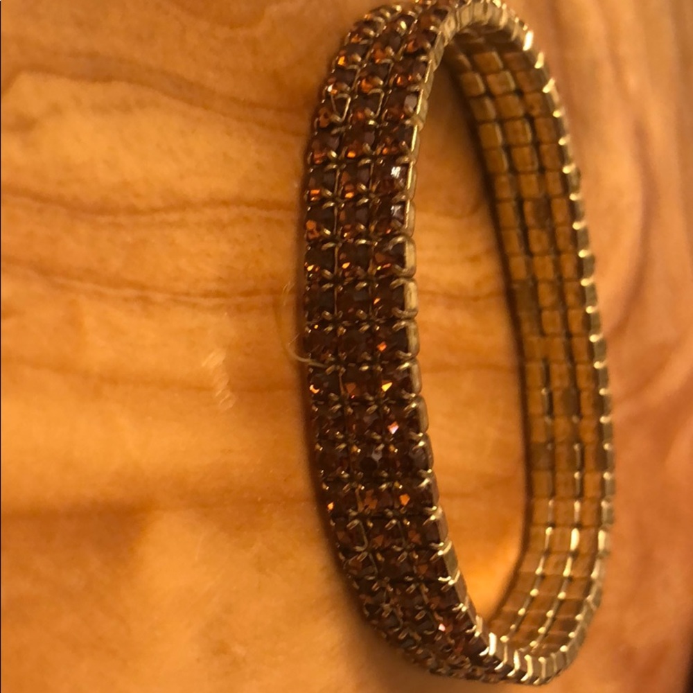 Sparkly Amber gem bracelet